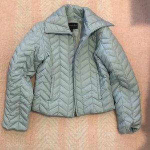 Guess Light Blue Puffer Coat